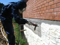 Утеплення фундаменту пінополістиролом та пінополіуретаном пінополіуретаном