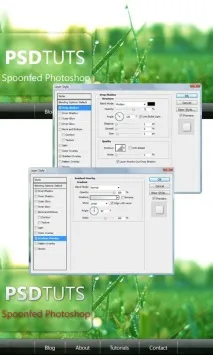 Меню сайту у стилі Windows Vista меню