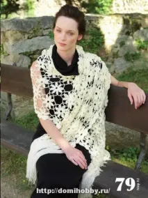 Схеми в’язання гачком шалей та палатинів язання