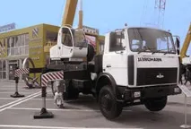 Монтаж плити перекриття, автокран для укладання плит автокран