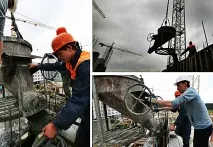 Монтаж плити перекриття, автокран для укладання плит автокран