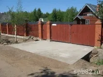 В’їзд через зливову канаву на ділянку канаву