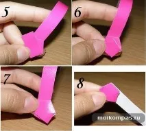 Зірочка щастя в техніці орігамі щастя
