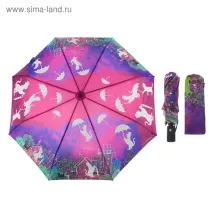 Парасолька автоматична - Кішки, R 52см, смалюнком, що проявляється, колір рожево-фіолетовий (2354590) - кішки