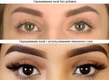 Забарвлення брів хною процедура та результати процедура