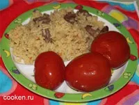 Плов з куркою. плову