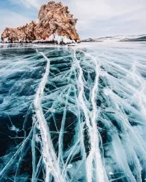 Подорож замерзлим Байкалом, ФОТО НОВИНИ подорож