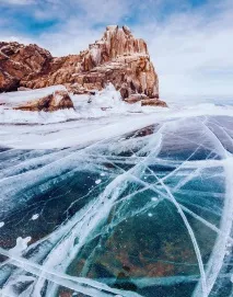 Подорож замерзлим Байкалом, ФОТО НОВИНИ подорож