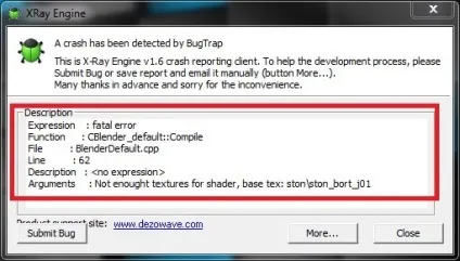 A crash has been detected by bugtrap - як виправити помилку, talkdevice