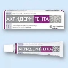 Акрідерм Гента - інструкція, відгуки, застосування (Акрідерм Гента відгуки) Акрідерм Гента - інструкція, відгуки, застосування