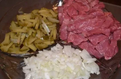 Азу з солоними огірками - покроковий рецепт з фото на (огірками) Азу з солоними огірками - покроковий рецепт з фото на