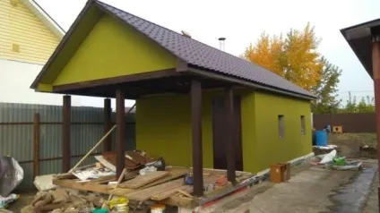 Баня з керамзитобетонних блоків своїми руками проект і фото етапів будівництва (блоків) Баня з керамзитобетонних блоків своїми руками проект і фото етапів будівництва