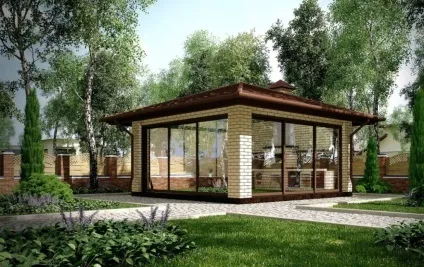 Альтанки з цегли - фото огляд кращих проектів (огляд) Альтанки з цегли - фото огляд кращих проектів