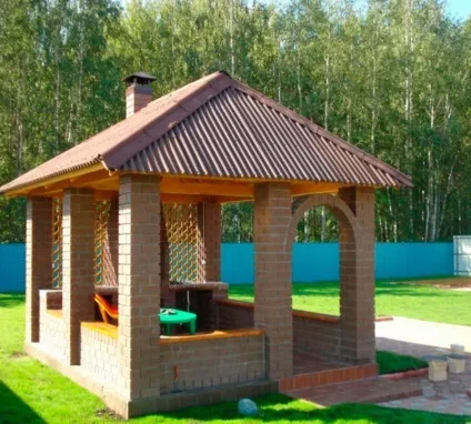 Альтанки з цегли - фото огляд кращих проектів (цегли) Альтанки з цегли - фото огляд кращих проектів