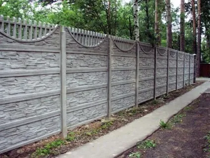 Бетонний паркан установка своїми руками фото і відео (стіл з Європлей) Бетонний паркан установка своїми руками фото і відео