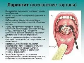 Хвороби гортані і горла - список захворювань і прогноз (гортані) Хвороби гортані і горла - список захворювань і прогноз