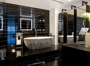 Чорно-білі ванні кімнати фото і особливості дизайну, як викласти плитку (ванні) Чорно-білі ванні кімнати фото і особливості дизайну, як викласти плитку