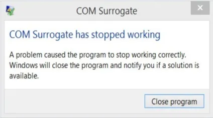 Com surrogate що це як видалити com surrogate