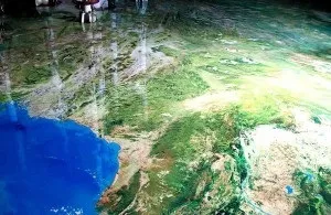 Декоративні наливні підлоги - мистецтво без допомоги художника! Відео