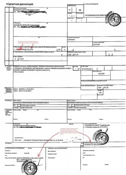 Декларація транзитна правила заповнення (Міжнародні перевезення вантажів) Декларація транзитна правила заповнення