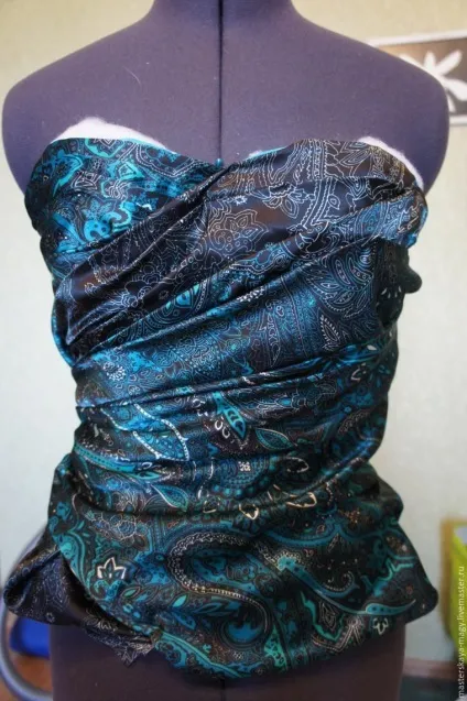 Декорування ліфа віяловими складками - ярмарок майстрів - ручна робота, handmade (вручну потайним швом) Декорування ліфа віяловими складками - ярмарок майстрів - ручна робота, handmade