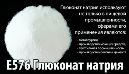 E576 глюконат натрію - дія на здоров'я, користь і шкода, опис (e576) E576 глюконат натрію - дія на здоров'я, користь і шкода, опис