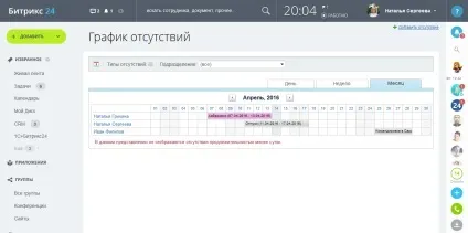 Електронний щоденник для планування завдань (версії коробочки «1С-Бітрікс24») Електронний щоденник для планування завдань