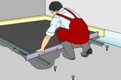 Ідеально рівна бетонна стяжка підлоги (повинна повністю просохнути) Ідеально рівна бетонна стяжка підлоги