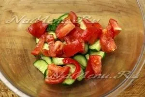Грецький салат, рецепт класичний покроковий рецепт з фото (огірки) Грецький салат, рецепт класичний покроковий рецепт з фото