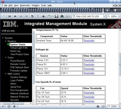 Ibm integrated management module (imm) телеком