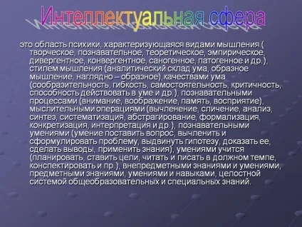 Інтелектуальна сфера