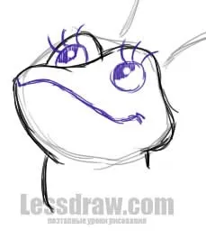 Як намалювати царівну жабу поетапно, lessdraw (царівну) Як намалювати царівну жабу поетапно, lessdraw