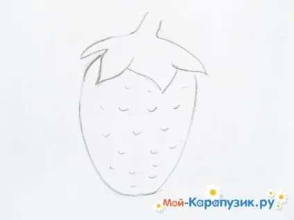 Як намалювати полуницю олівцем поетапно для початківців (намалювати) Як намалювати полуницю олівцем поетапно для початківців