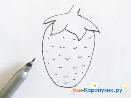 Як намалювати полуницю олівцем поетапно для початківців (олівцем) Як намалювати полуницю олівцем поетапно для початківців