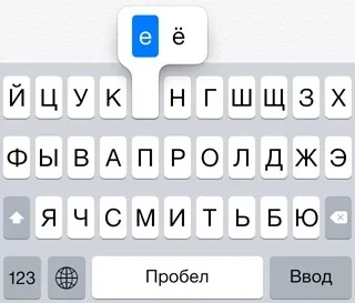 Як знайти е і ь на клавіатурі iphone (клавіатура) Як знайти е і ь на клавіатурі iphone