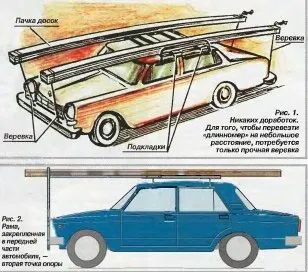 Як перевезти довгі дошки