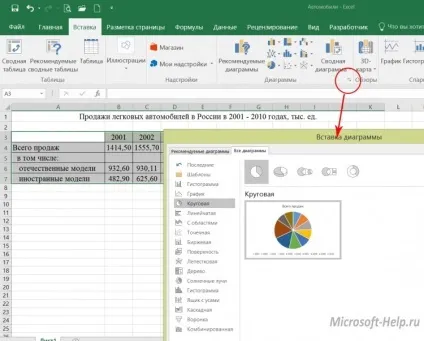 Як побудувати діаграму в excel - допомога по word і excel
