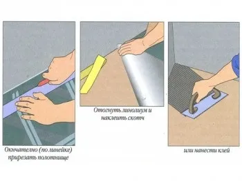 Як правильно стелити лінолеум (як правильно стелити лінолеум дерев'яний бетонний фанера двп підлогу) Як правильно стелити лінолеум