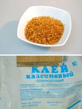Як змішати казеїновий клей своїми руками фото (руками) Як змішати казеїновий клей своїми руками фото