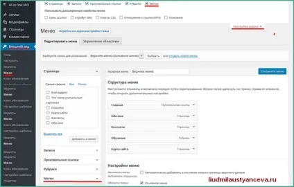 Як створювати, управляти і відображати мітки в статтях, блог Людмили Устьянцева (робота мітками) Як створювати, управляти і відображати мітки в статтях, блог Людмили Устьянцева
