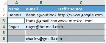 Як видалити всі порожні рядки в excel (microsoft office) Як видалити всі порожні рядки в excel