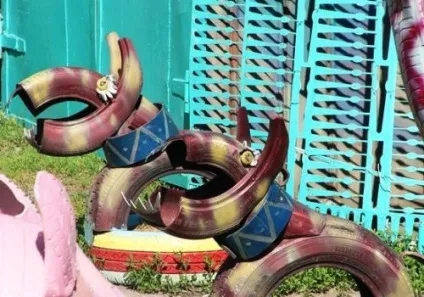 Як прикрасити двір - вироби з покришок своїми руками, дача своїми руками (своїми) Як прикрасити двір - вироби з покришок своїми руками, дача своїми руками