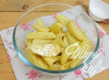 Картопля по-селянськи в духовці рецепт з фото (рослинним маслом знову) Картопля по-селянськи в духовці рецепт з фото