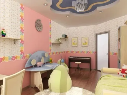 Комбіновані шпалери в дитячій кімнаті фото (комбіновані) Комбіновані шпалери в дитячій кімнаті фото