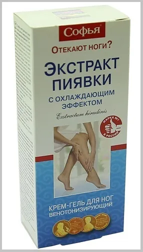 Крем Софья з п'явками для ніг показання до застосування, інструкція (уражені варикозом ікри) Крем Софья з п'явками для ніг показання до застосування, інструкція