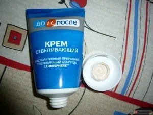 Крем відбілюючий до і після від веснянок і пігментних плям (крем) Крем відбілюючий до і після від веснянок і пігментних плям