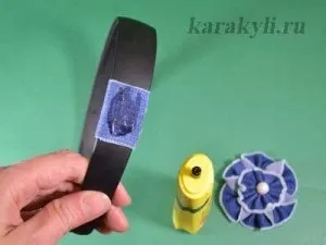 Кріплення квітів з тканини до заколки, резинки для волосся, каракулі