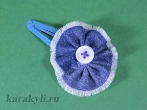 Кріплення квітів з тканини до заколки, резинки для волосся, каракулі