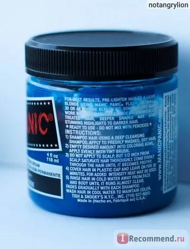 Фарба для волосся manic panic - «хочете пофарбувати волосся в незвичайний колір наприклад, бірюзовий manic