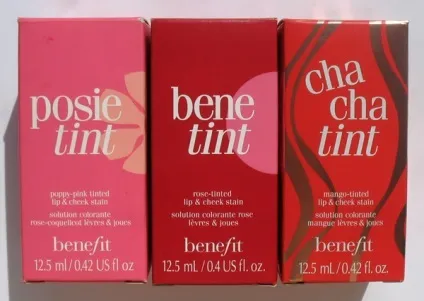 Фарба для губ benetint, posietint і chachatint, benefit (benefit) Фарба для губ benetint, posietint і chachatint, benefit